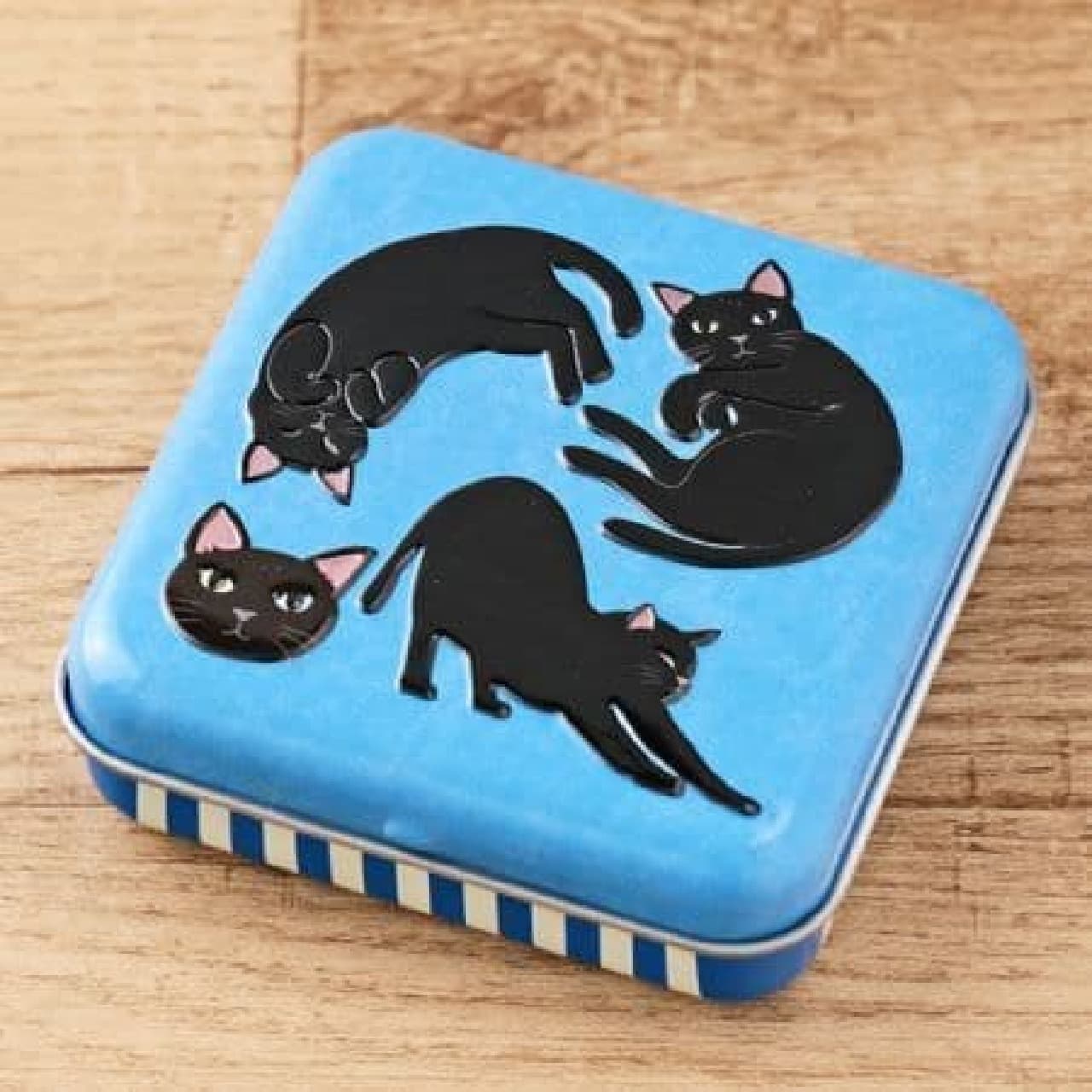 KALDI original black cat mini can / calico mini can