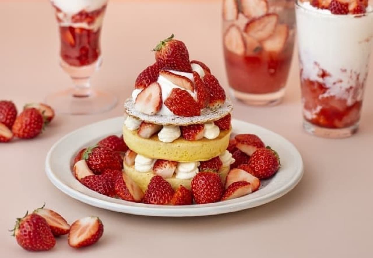 JS Pancake Cafe "Strawberry Millefeuille Pancake"