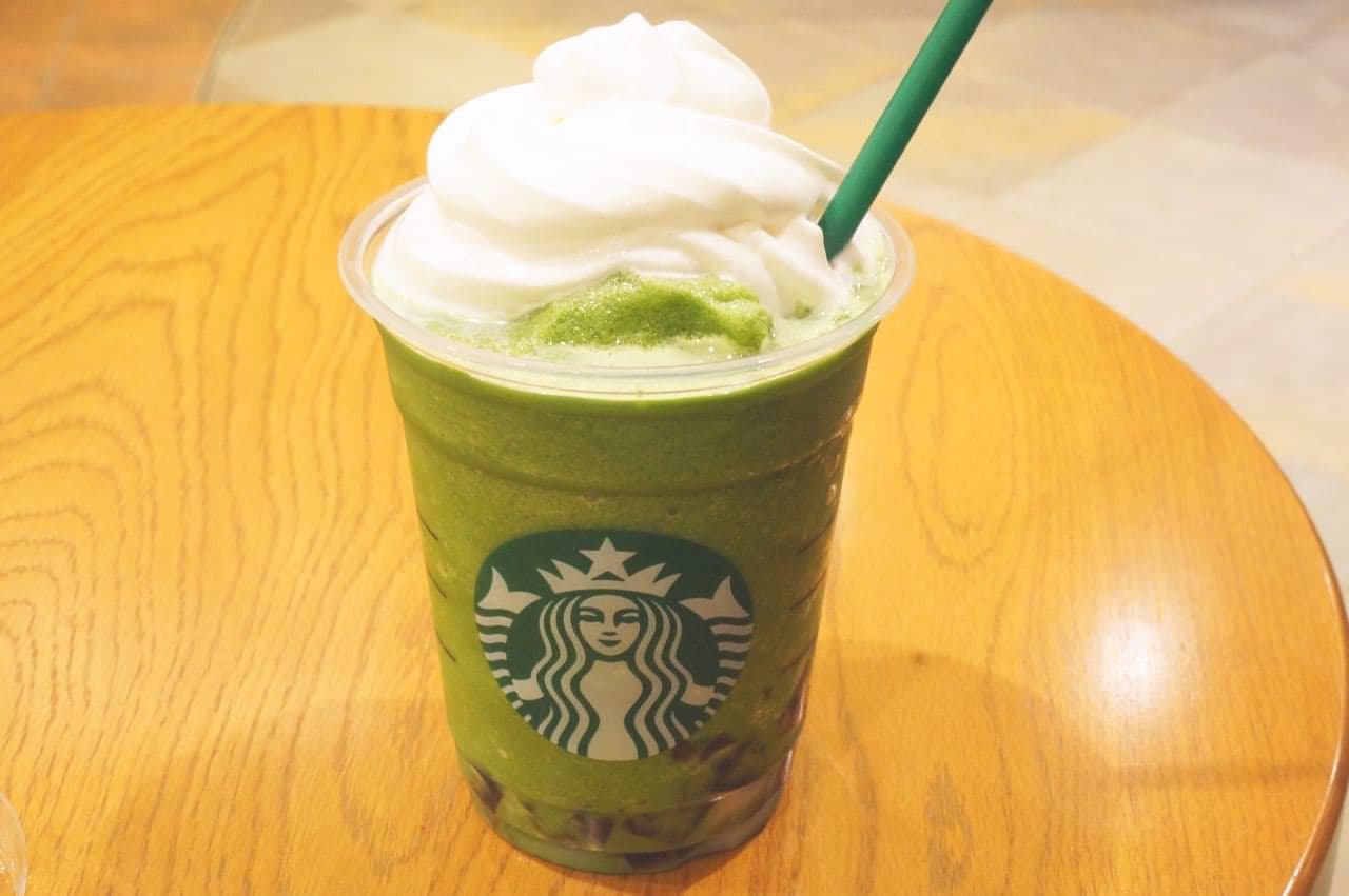 "Matcha Cream Frappuccino" with Starbucks Coffee Jelly