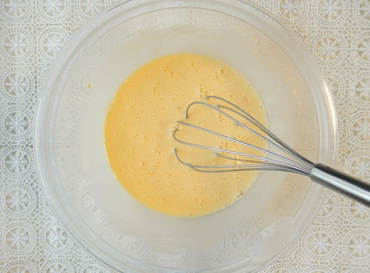 "Desert omelet" using Mou's vanilla ice cream