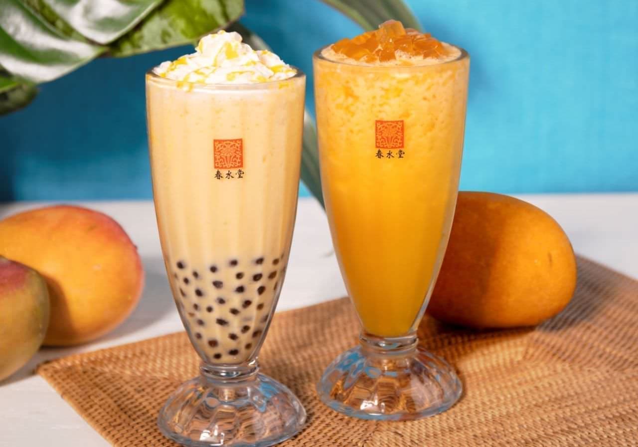 Chun Shui Tang Tapioca Mango Milk Tea "and" Ai Yui Mango Jasmine Tea "