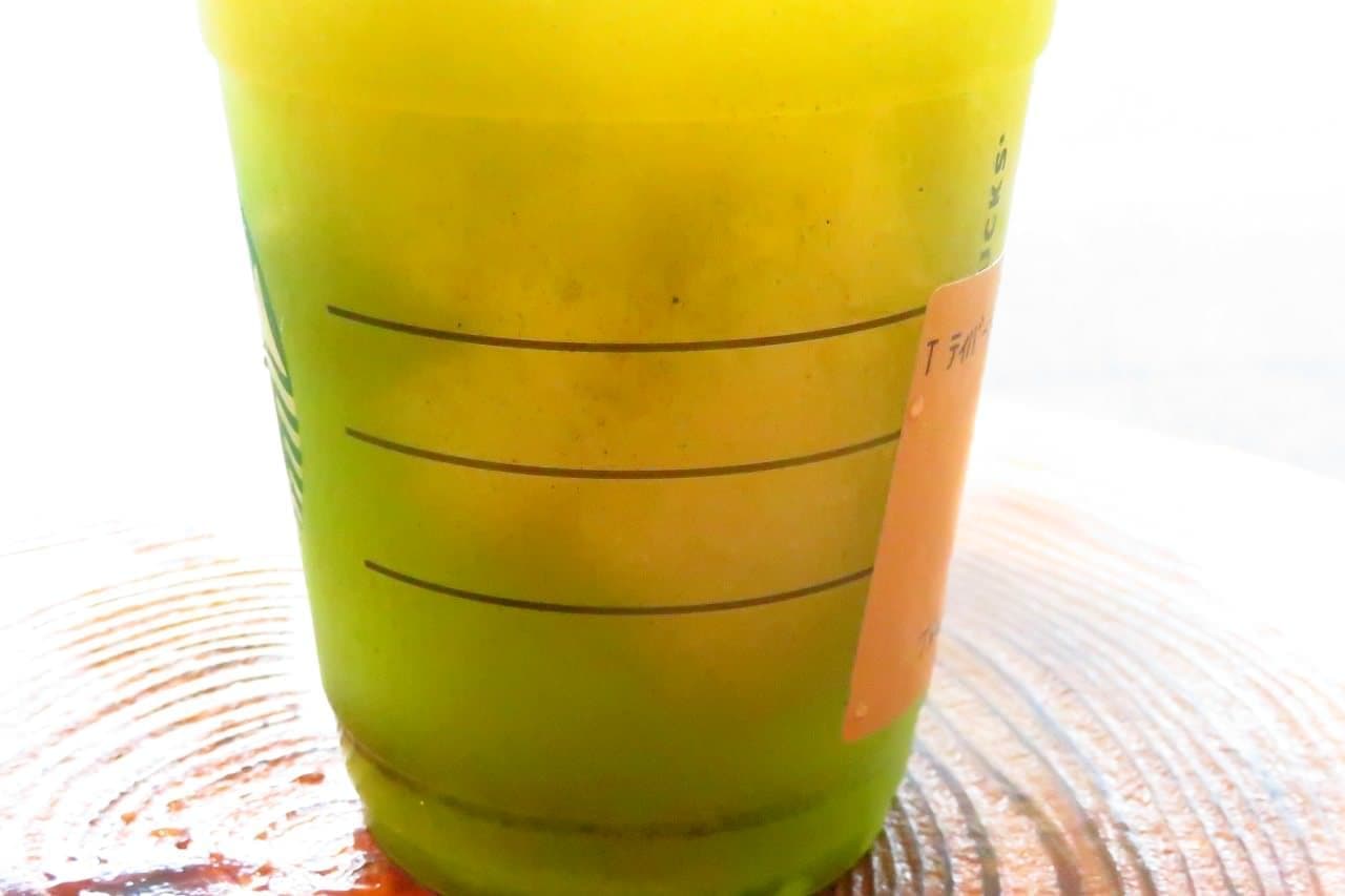 スターバックス「ティバーナ フローズン ティー 香る煎茶×グリーン アップル」
