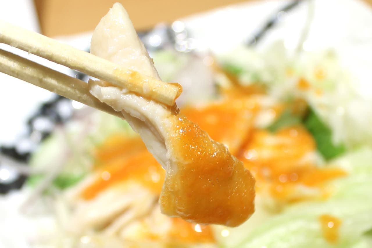 Yayoiken "Natsukoshi rice and steamed chicken salad set meal"