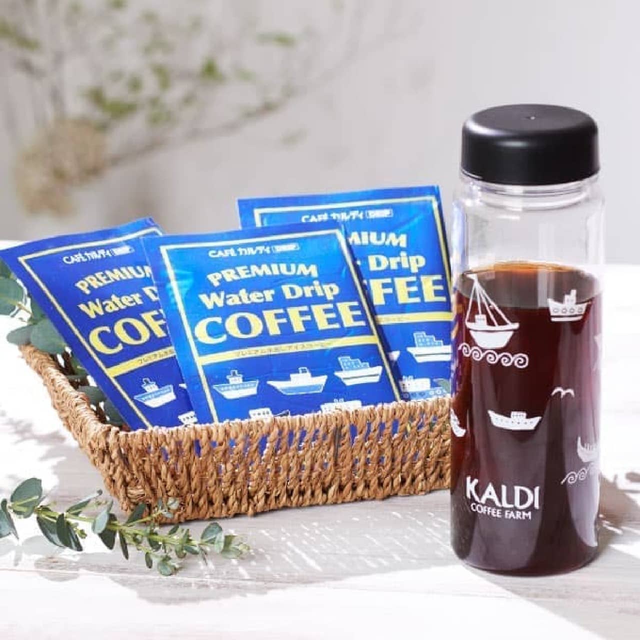 KALDI "Cold brew coffee bottle set"