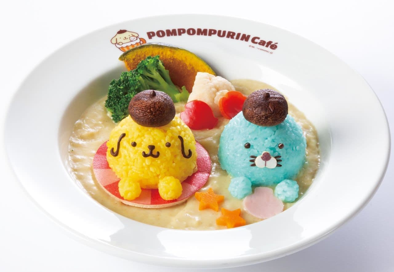 Pompompurin Cafe "Futari de Su-Isui ♪ White Curry"