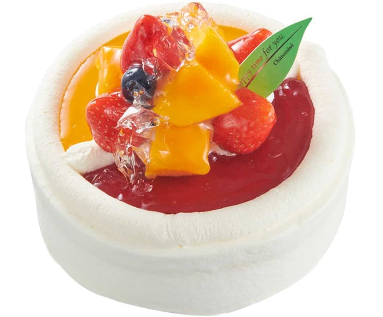 Chateraise "Strawberry and Apple Mango Souffle Cheese Decoration"