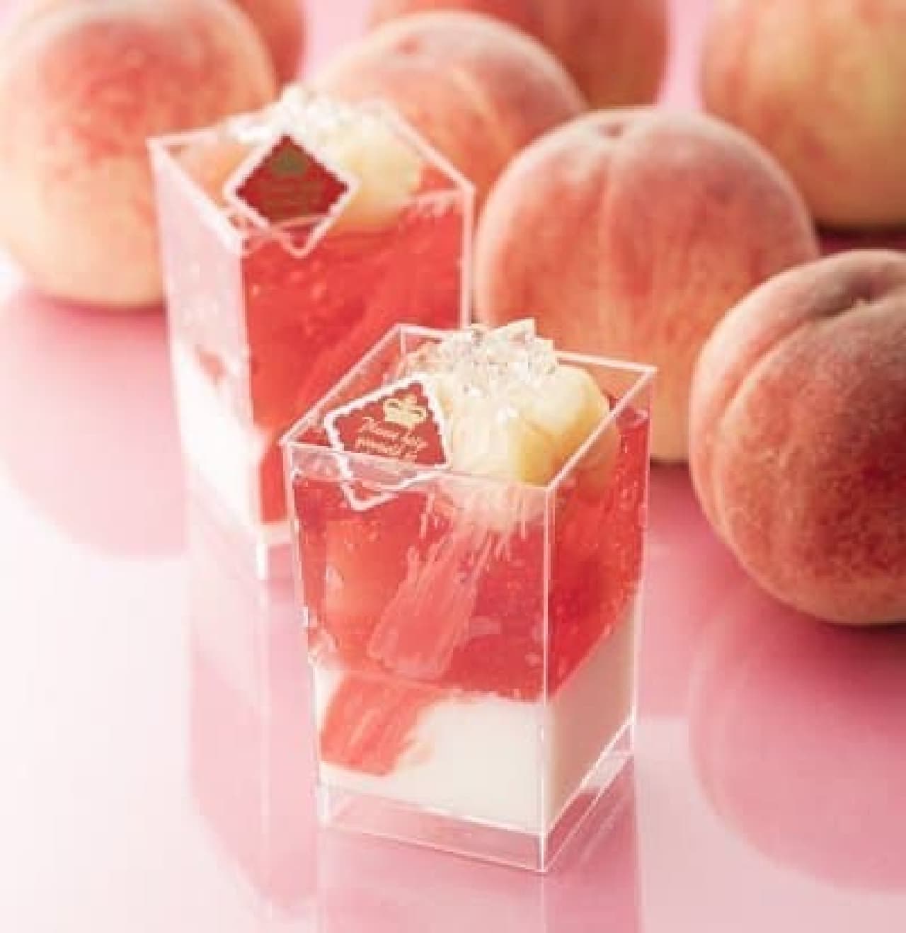 Chateraise "Peach Melba using white peach from Yamanashi Prefecture"