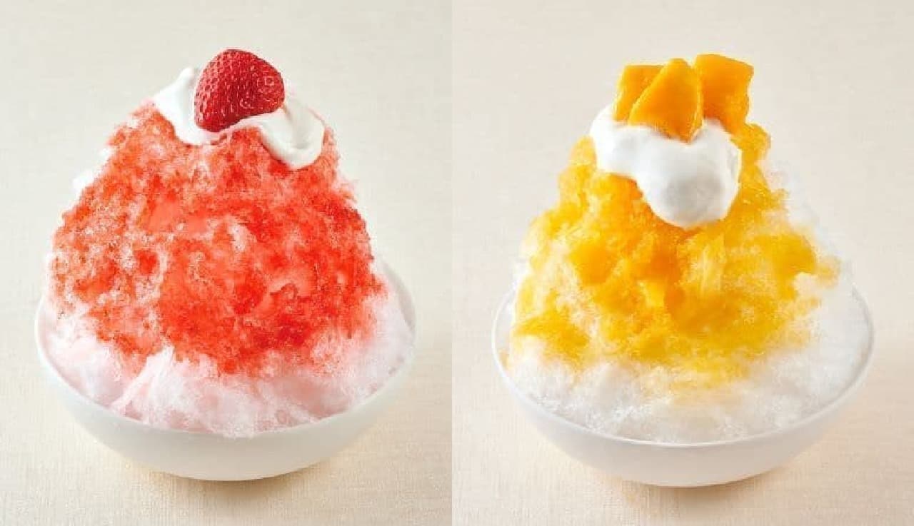 Summary of shaved ice from 6 popular family restaurants