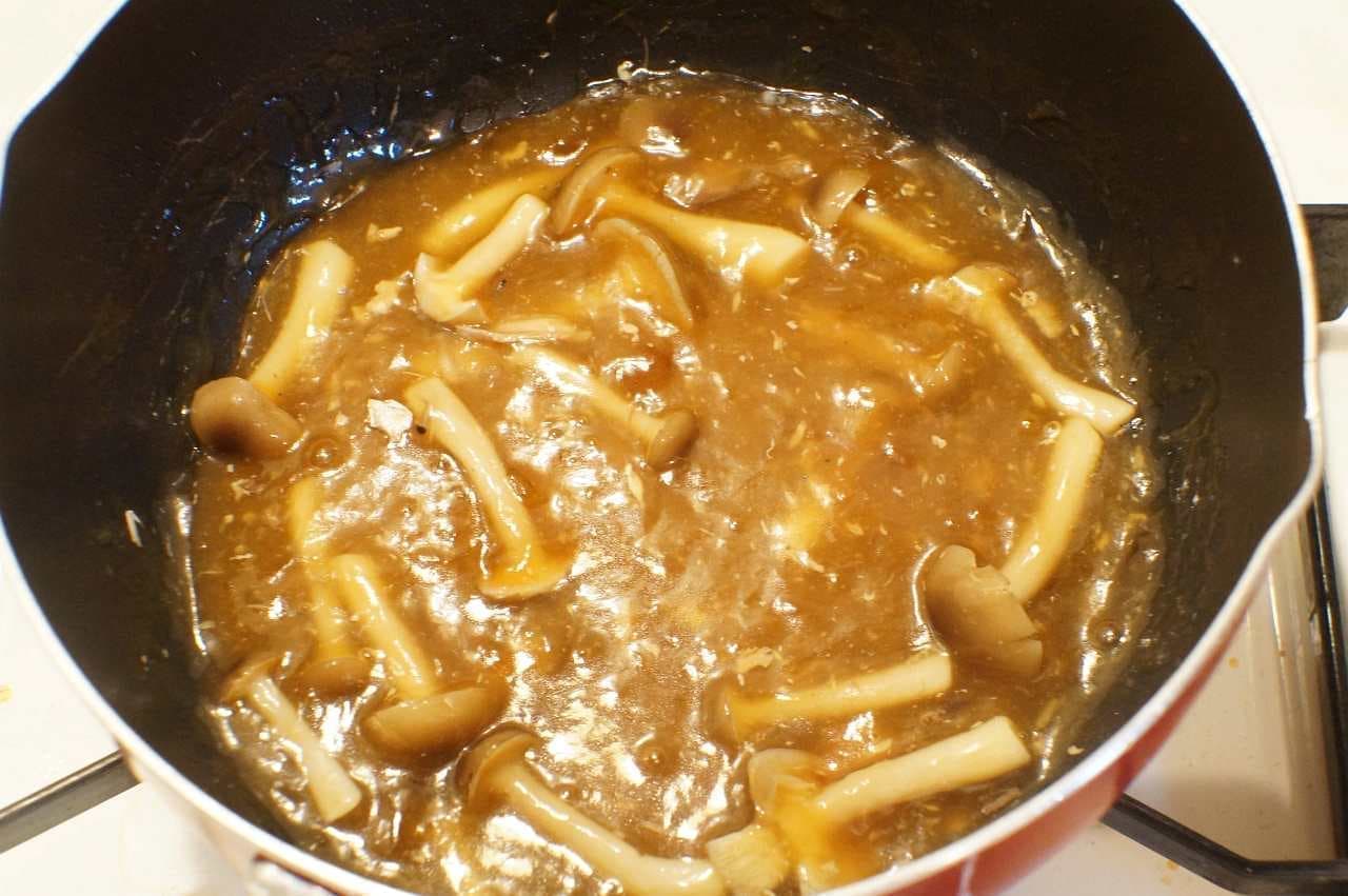 サバ缶レシピ「サバと豆腐のハンバーグ」のソース
