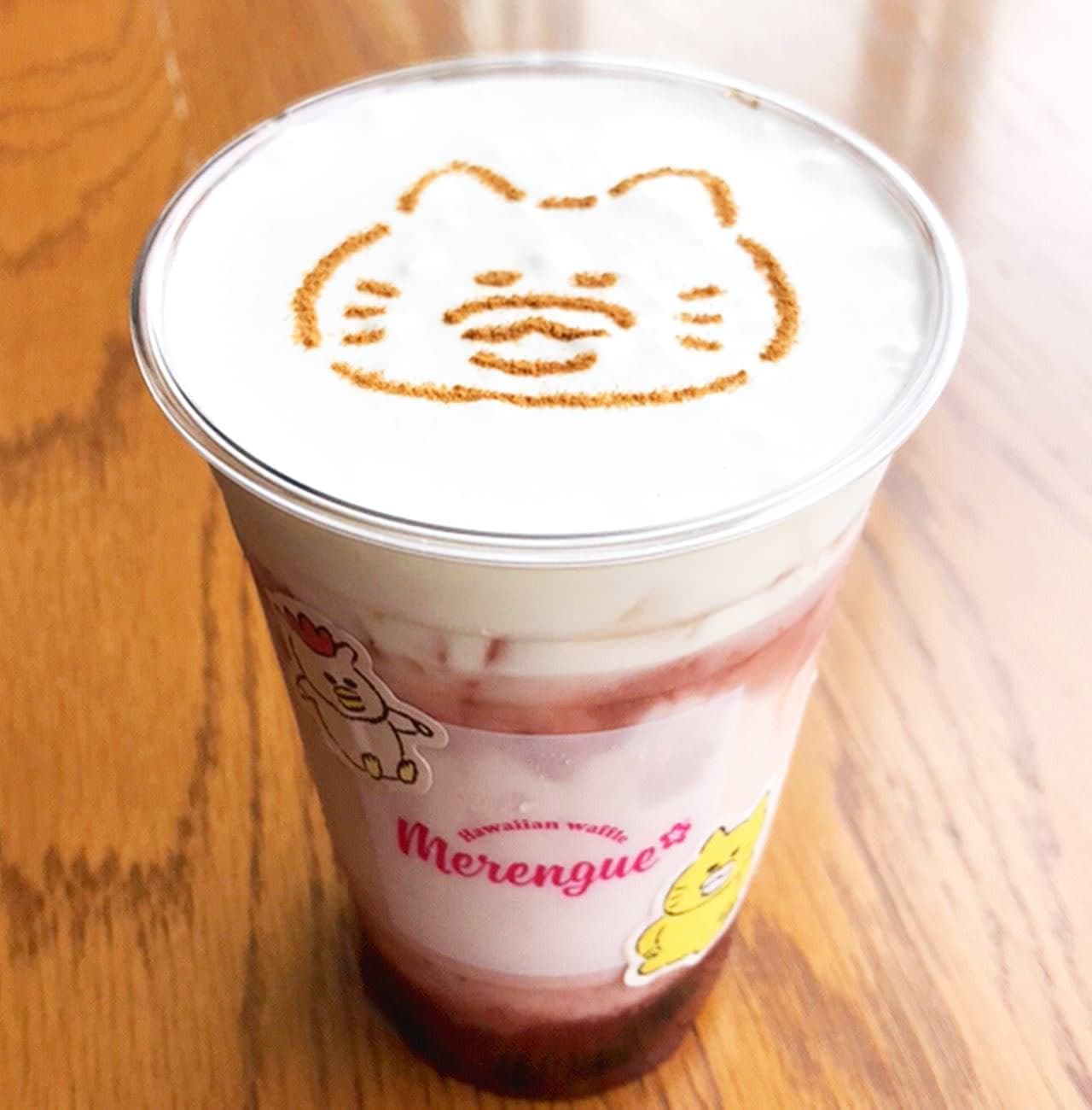 "MERENGUE" Noraneko Strawberry Milk with Tapioca