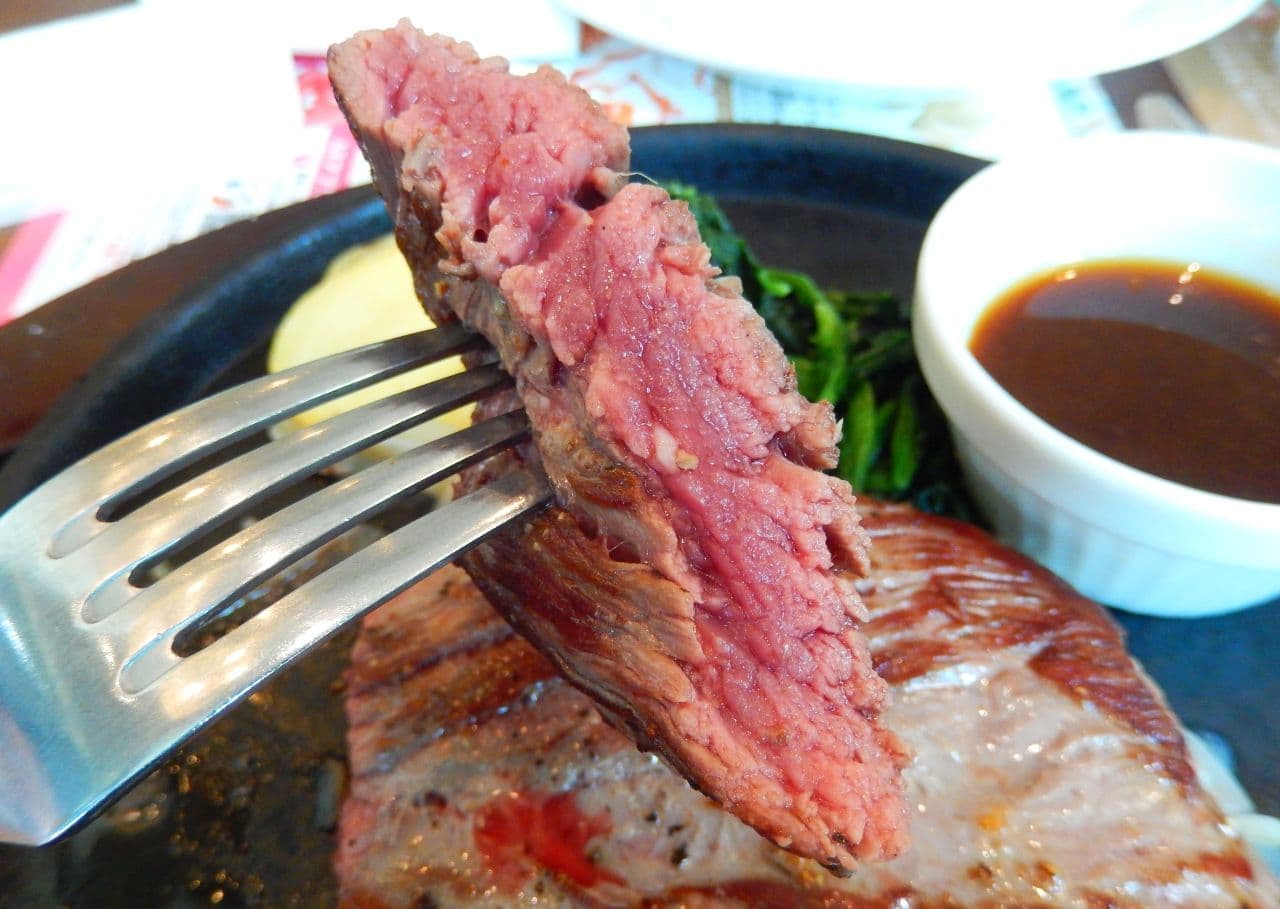デニーズ「ビーフステーキ～赤身肉使用（約160g）」