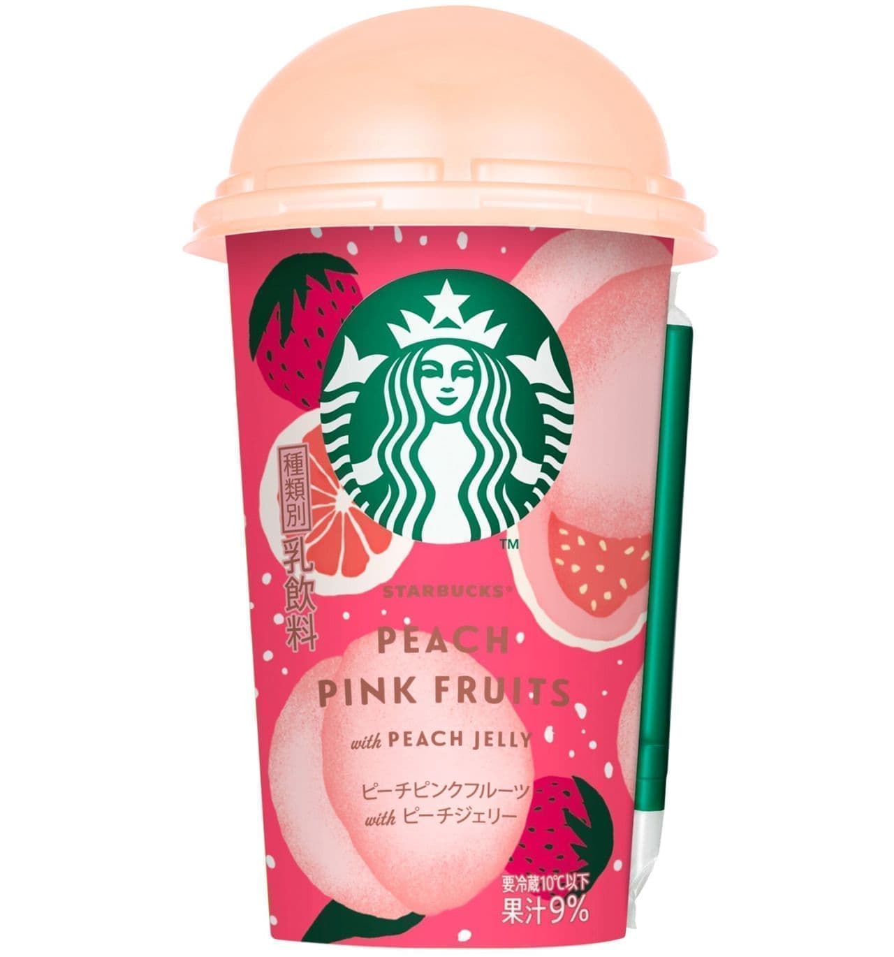 Starbucks Peach Pink Fruit with Peach Jerry