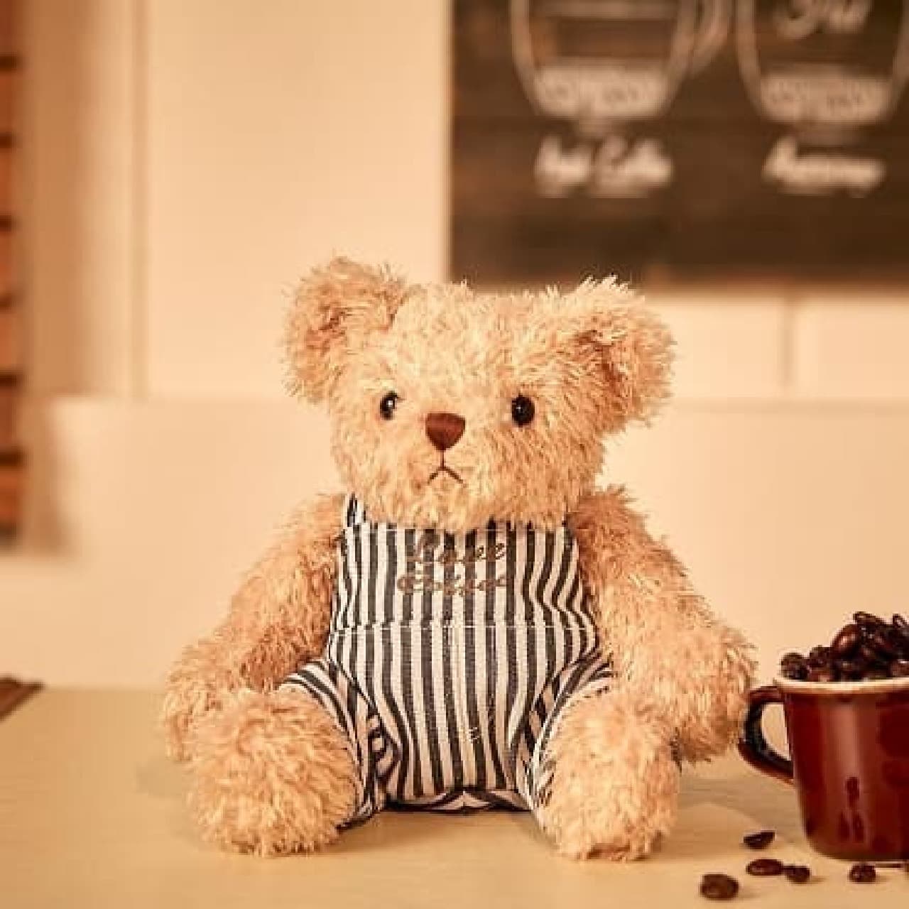 Tully's Coffee Bear Full Overalls
