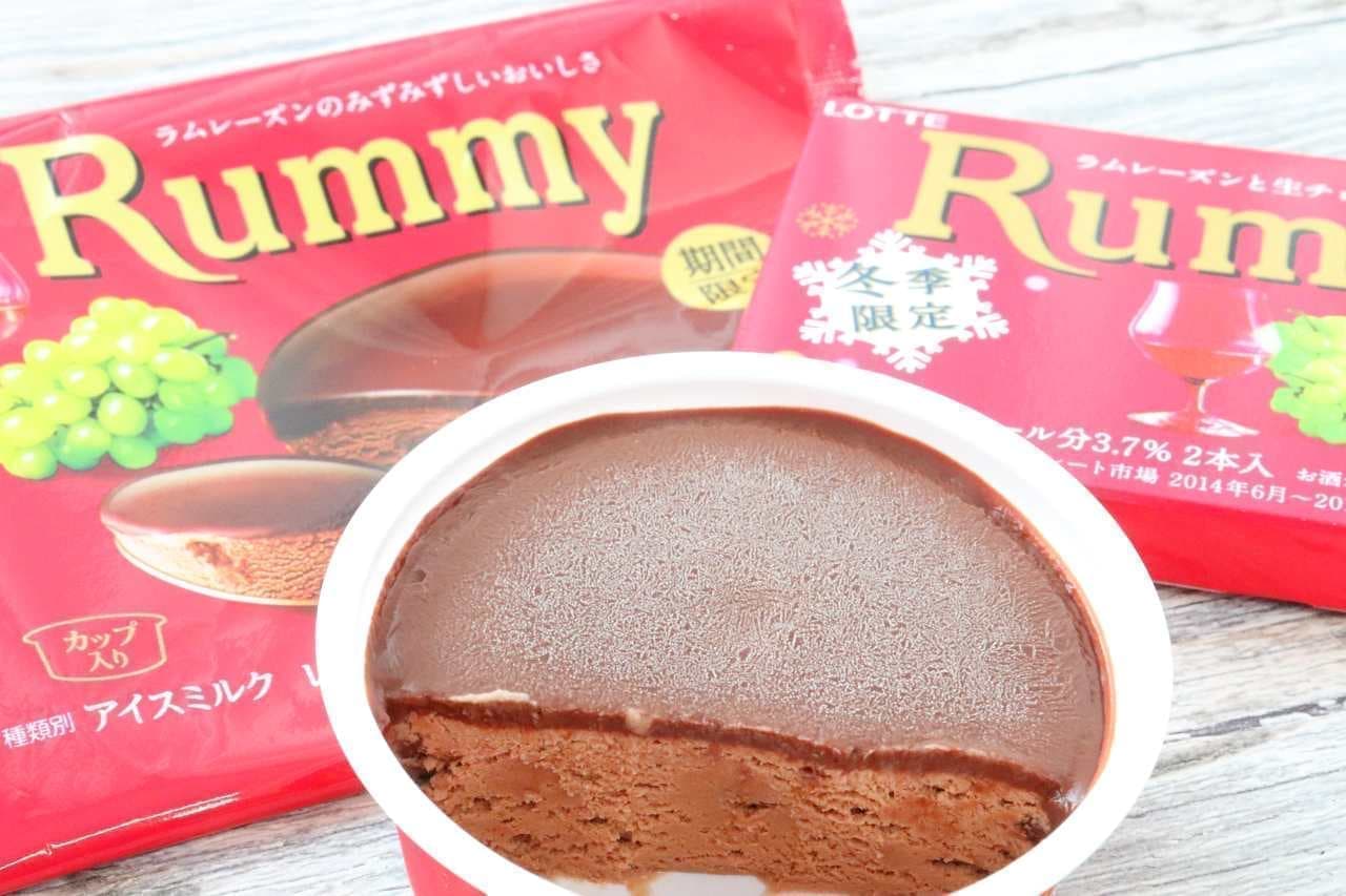 Rummy chocolate ice cream
