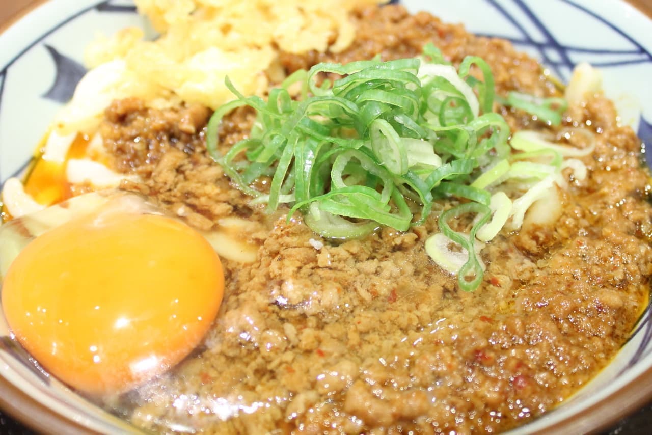 Marugame Seimen "Uma Spicy Meat Kamatama"