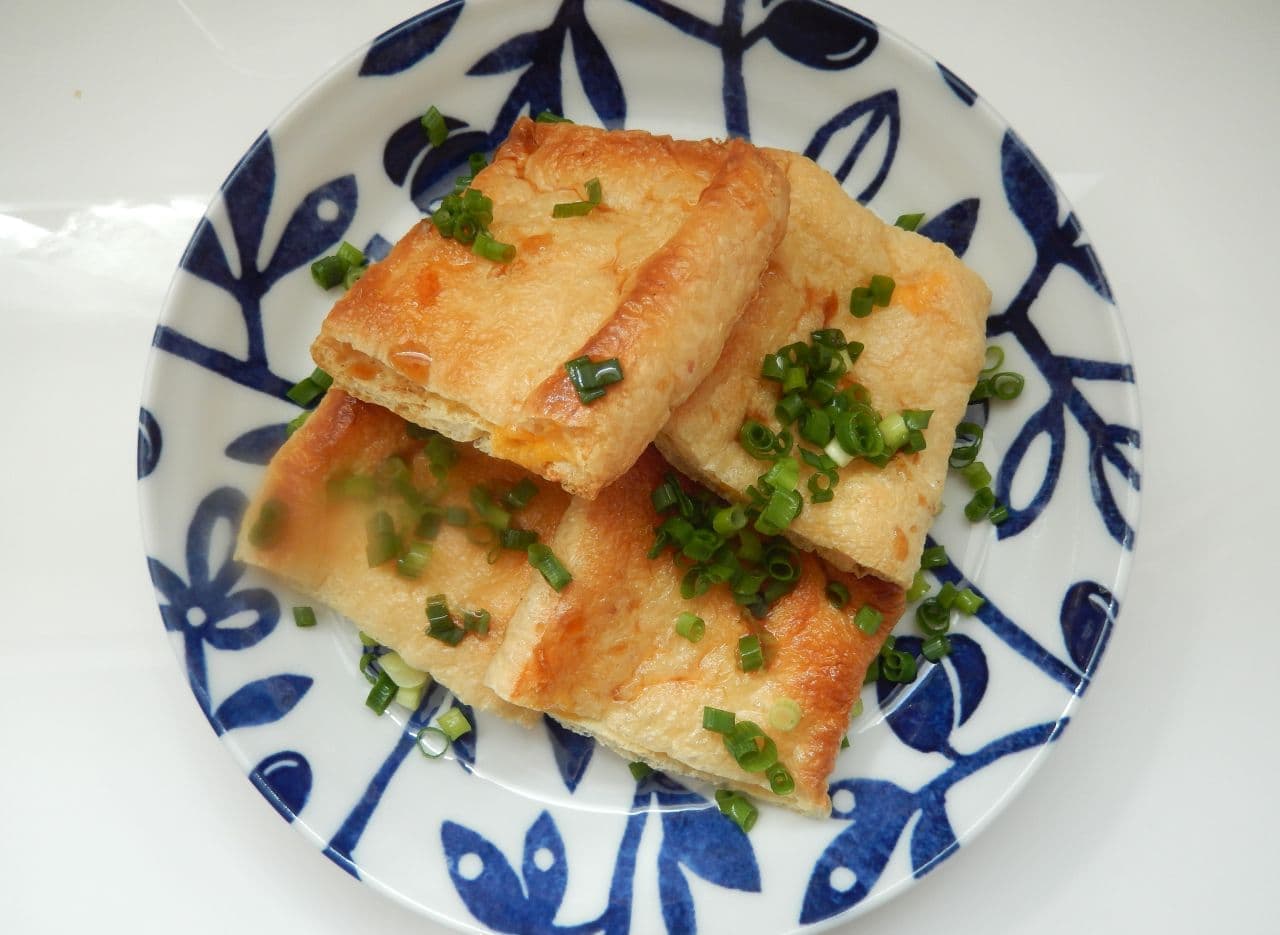 Philadelphia's "3 Layer Creamy Cheese" is delicious when baked between fried tofu.