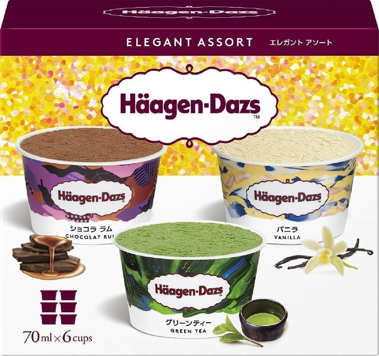 Haagen-Dazs "Elegant Assortment (Vanilla Chocolat Lamb Green Tea)"