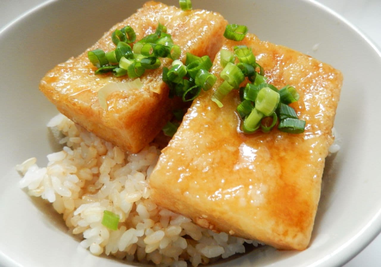 Koya-tofu kabayaki donburi