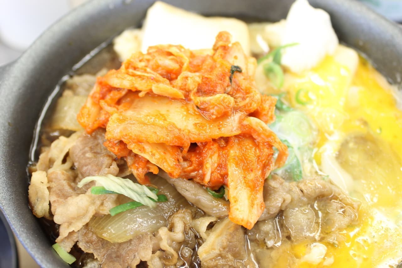 松屋の季節メニュー「お肉たっぷり牛鍋膳」