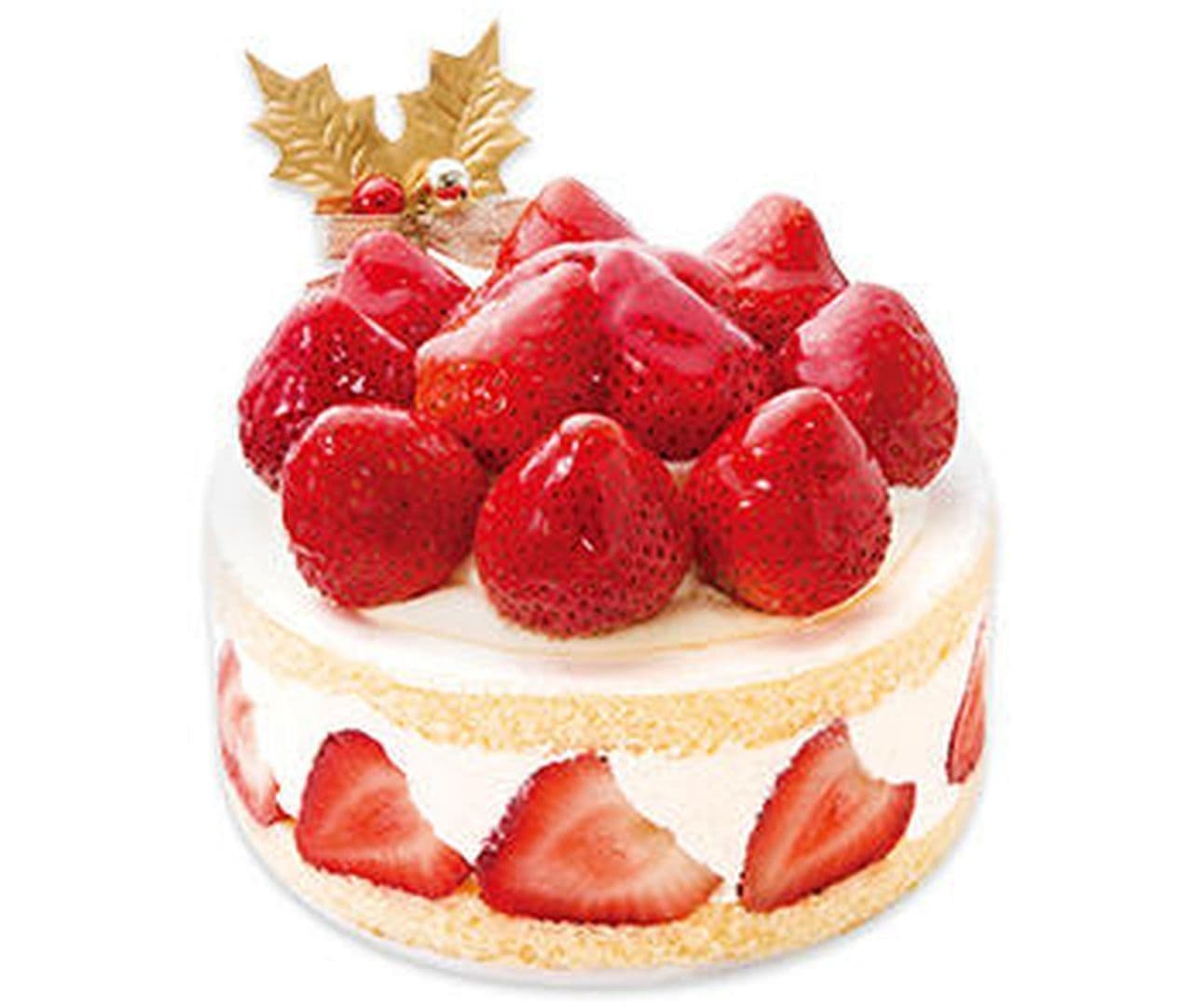 Fujiya "Luxury Christmas Shortcake with Plenty of Amaou Strawberries"