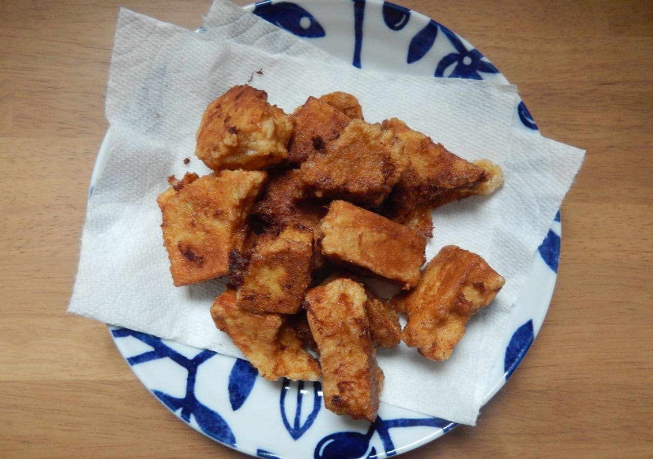 "Koya-dofu fried chicken" recipe