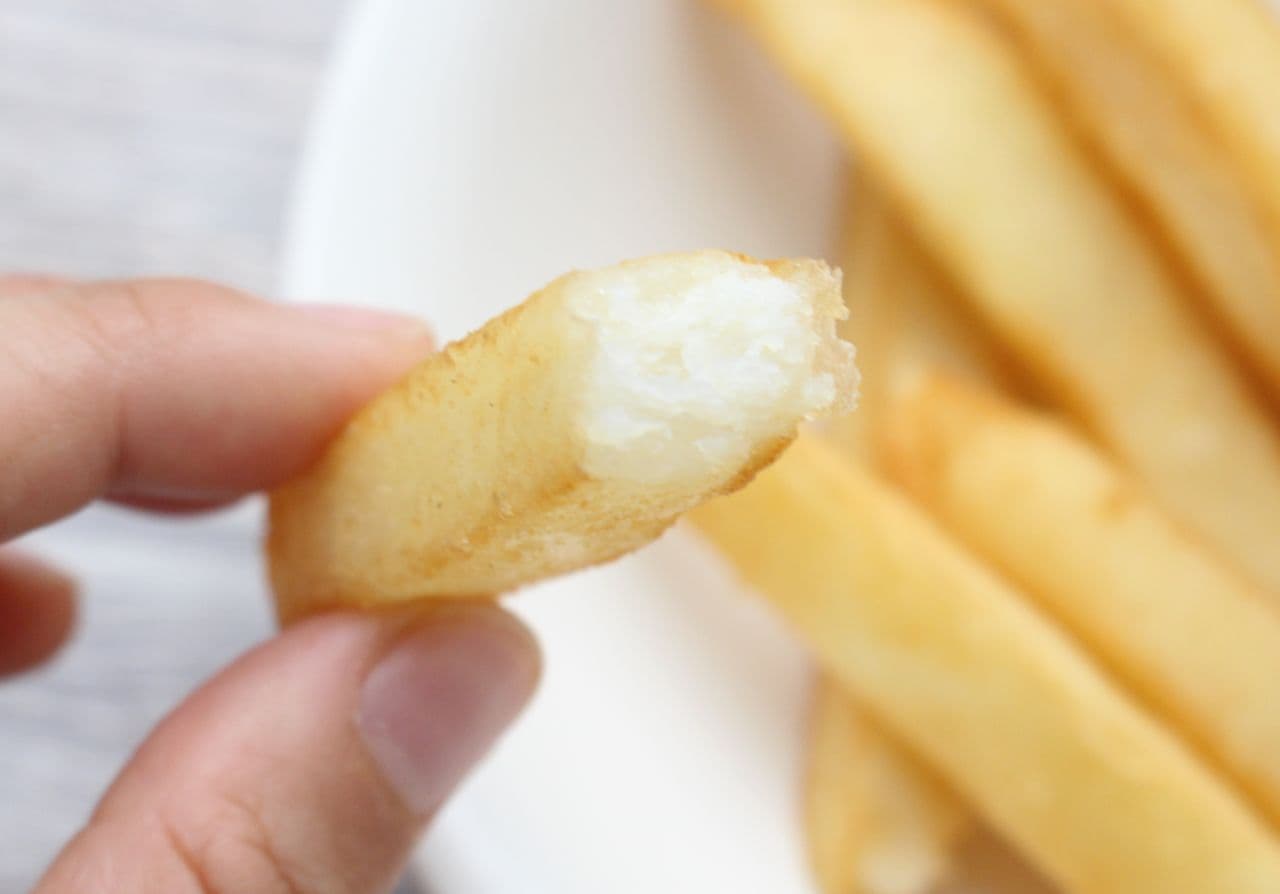 Comparison of frozen fries from 7-ELEVEN, Lawson, and Famima