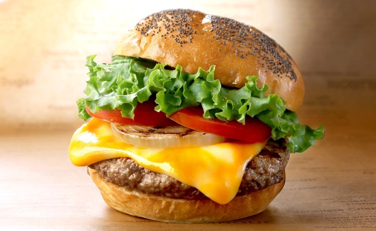 Kua Aina "Thick sliced Colby-Jack cheeseburger"