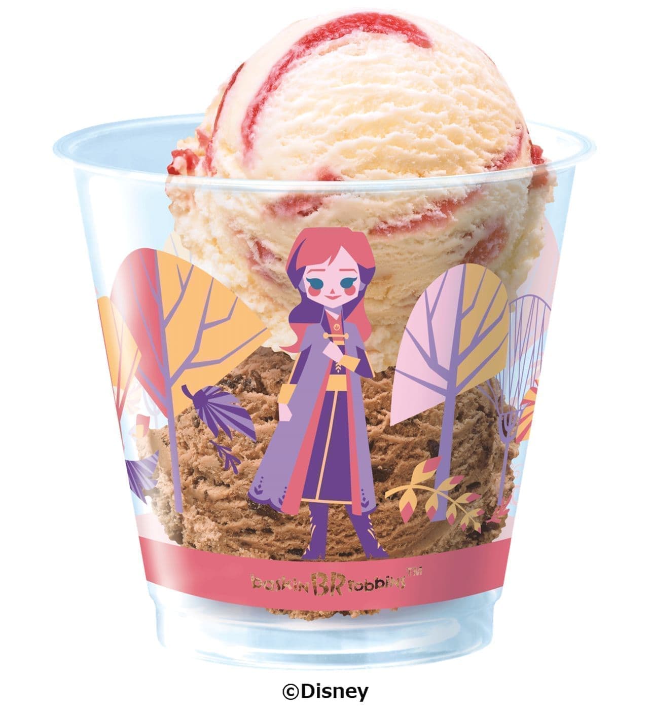サーティワンのアイスが アナ雪2 デザインに変身 キュートなカップに エレガントなサンデーを楽しんで えん食べ
