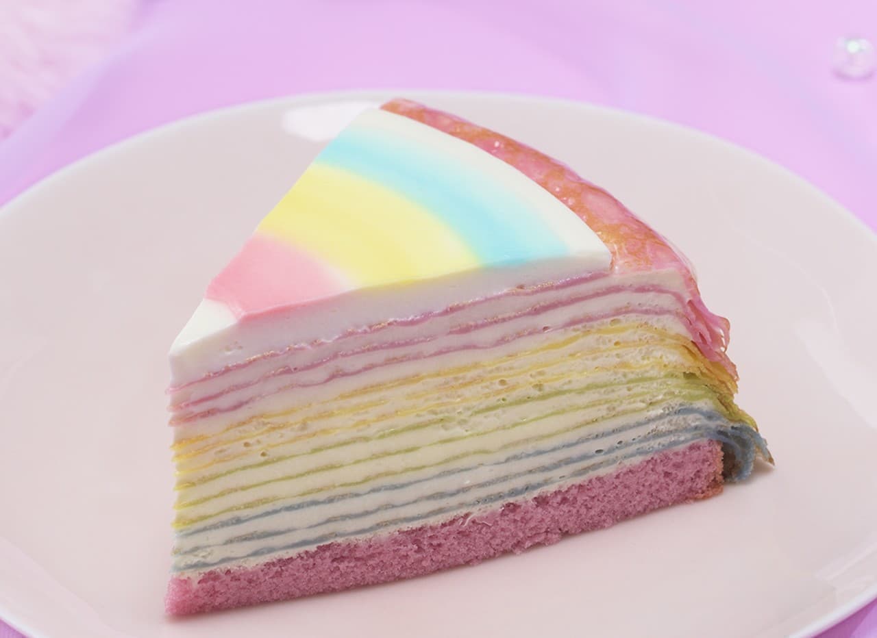 "Rainbow Mille Crepes" at Ginza Cozy Corner