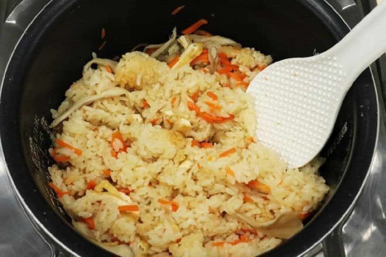 Rice cooked with Parmesan cheese