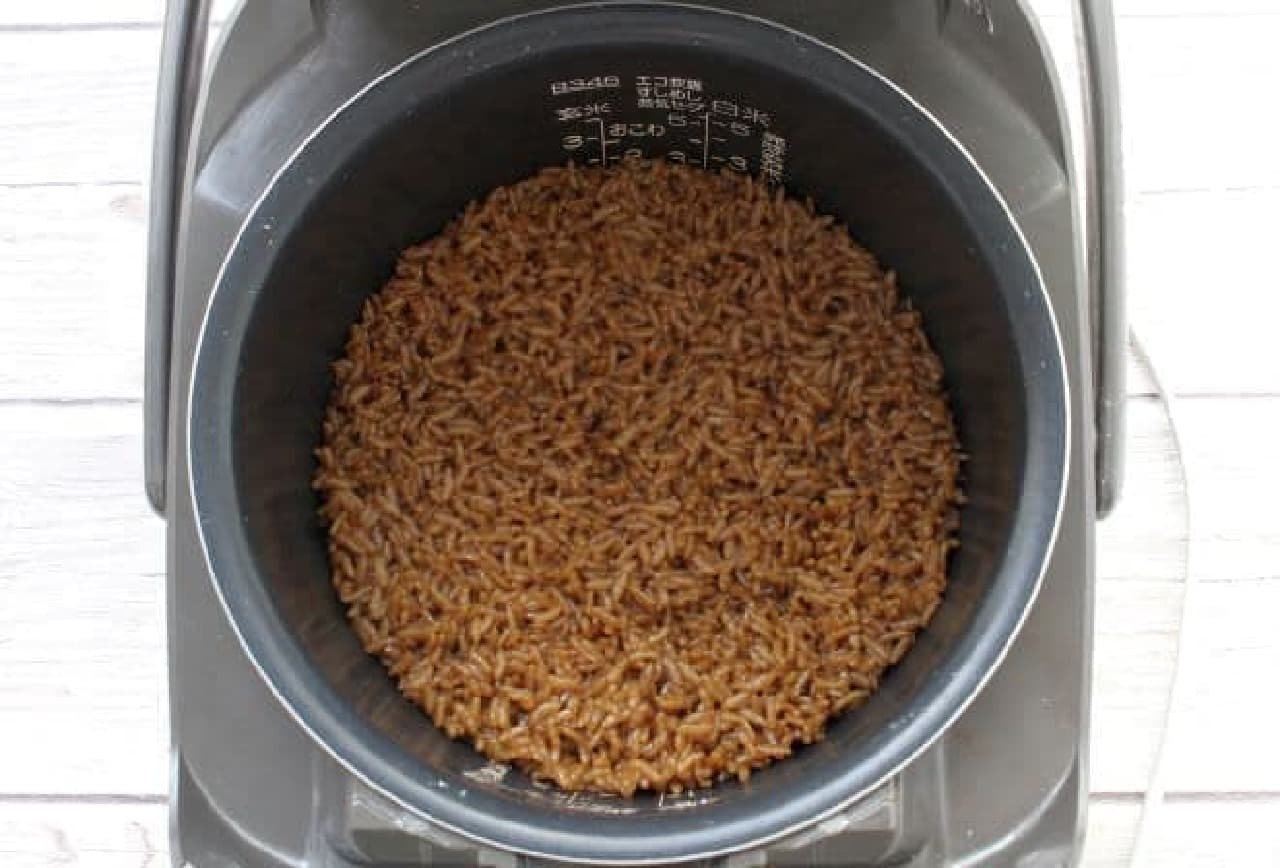 Coffee cooked rice