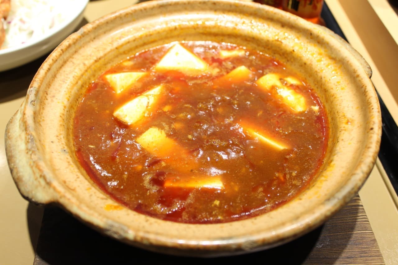 Yayoiken's "Sichuan Mapo Tofu and Karaage Set Meal"