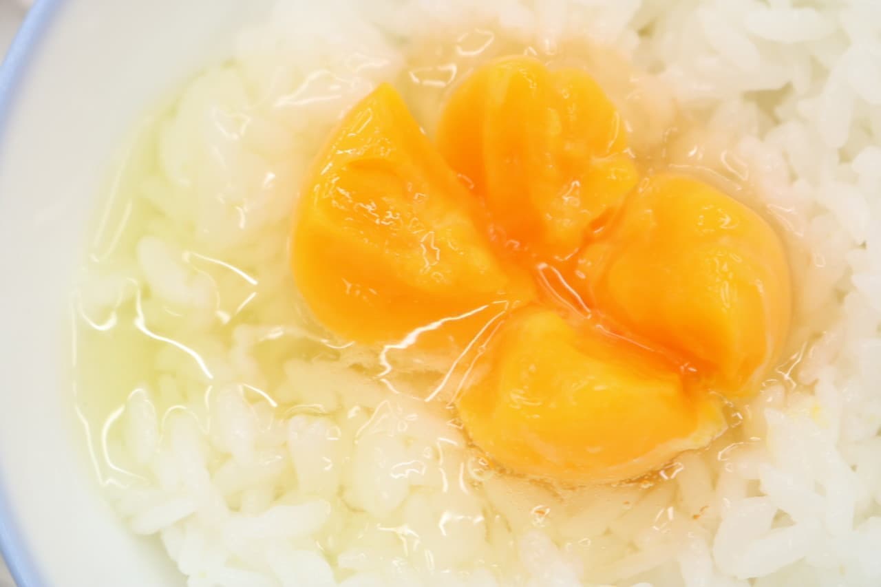 冷凍卵の卵かけご飯