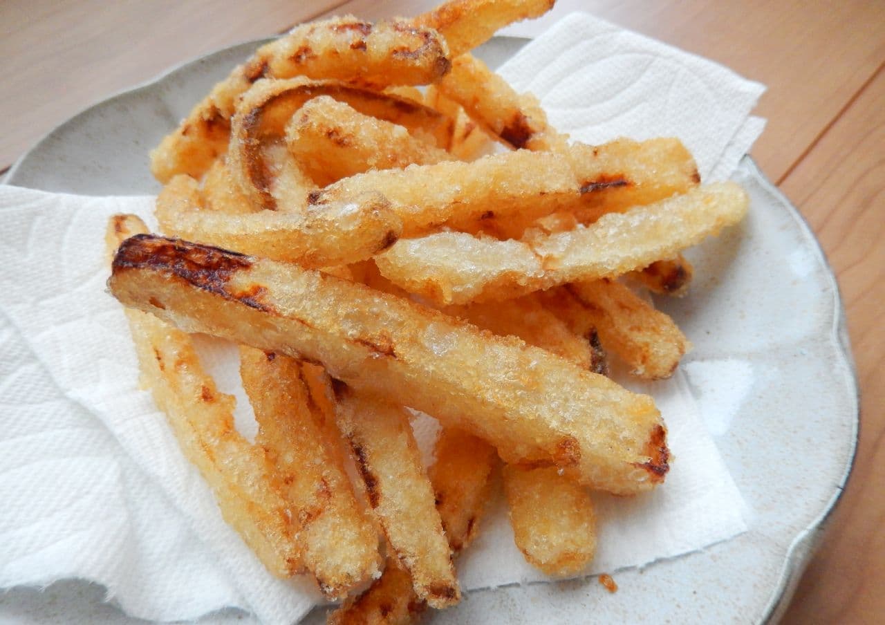 A simple recipe for crispy "fried radish"