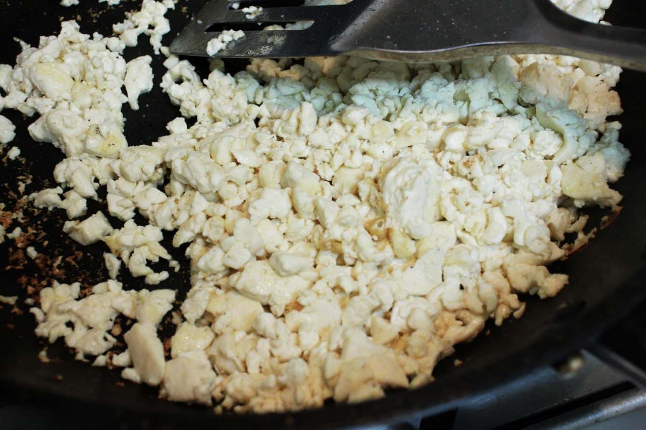 Arrange recipe "tofu soboro"