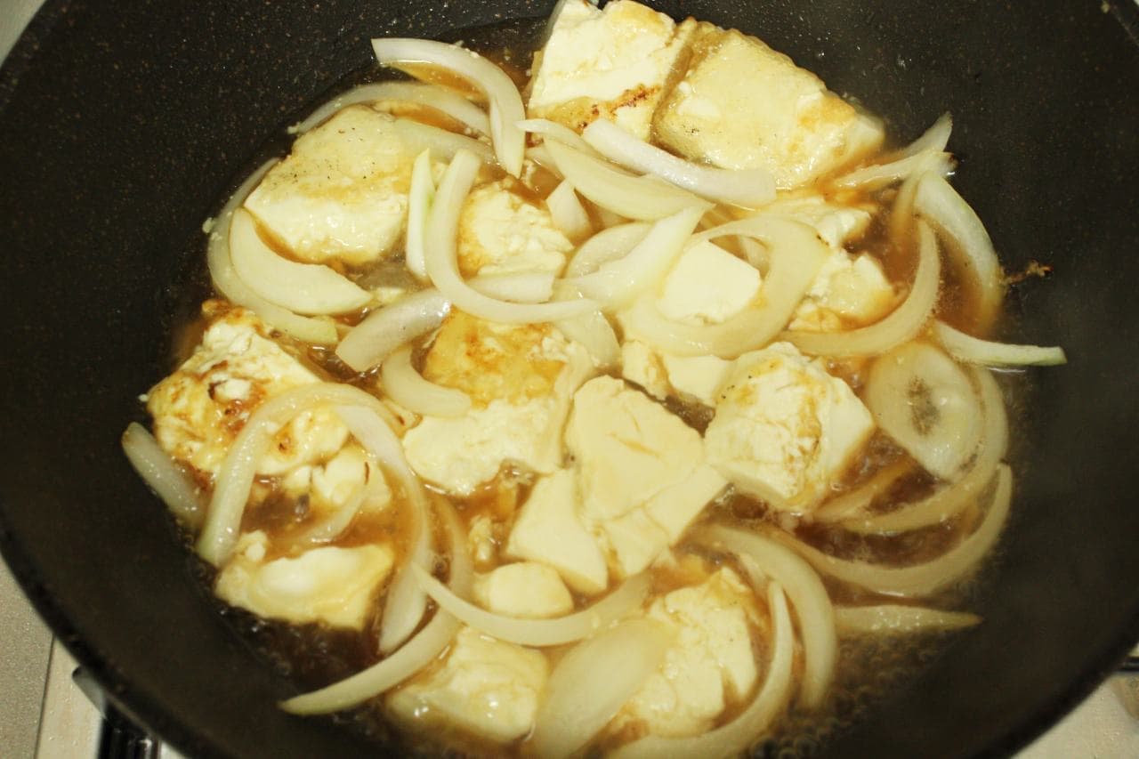 レシピ「豆腐の卵とじ」