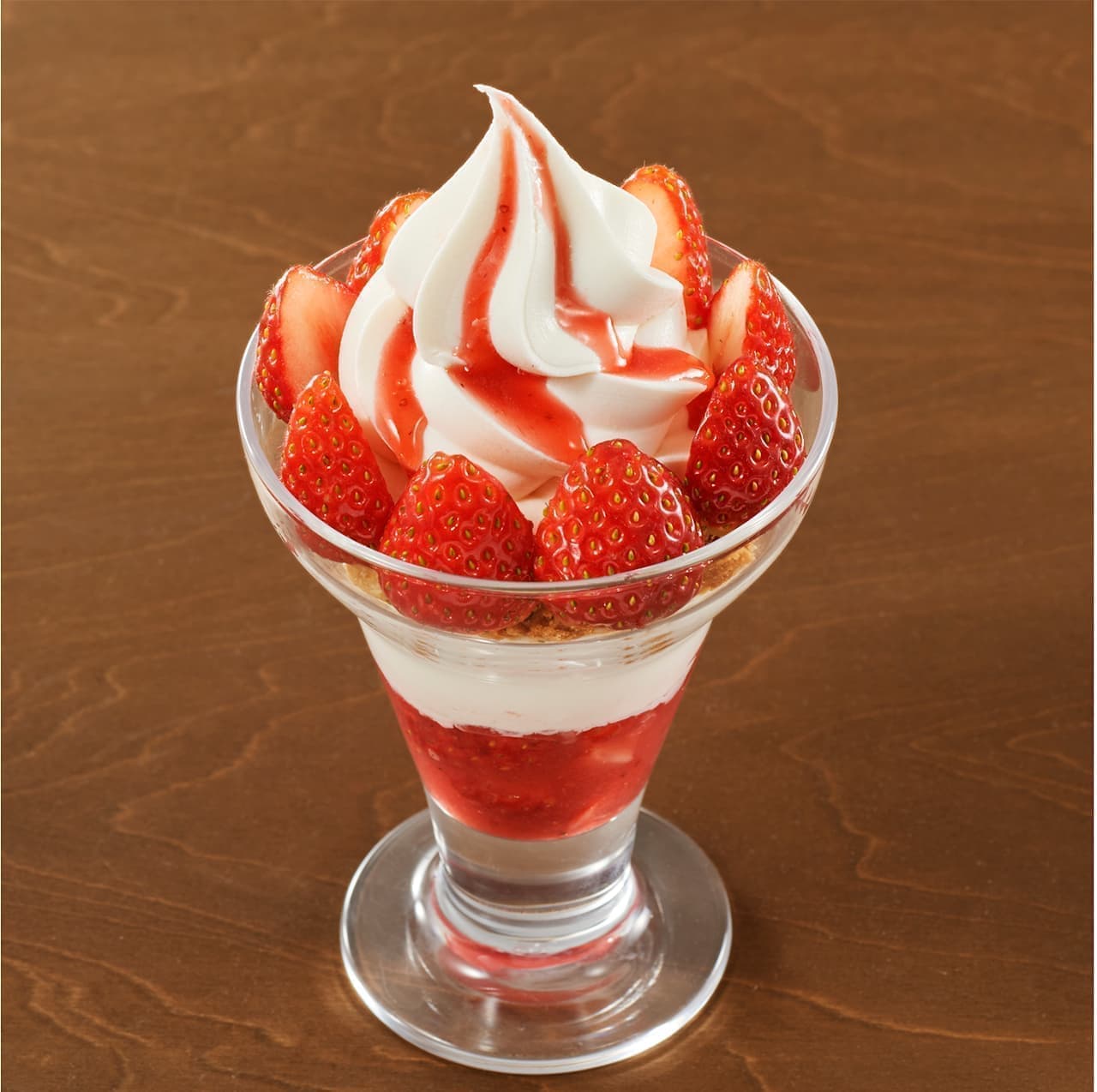"Strawberry Parfait" "Strawberry Short in a Glass" at MUJI Cafe & Meal MUJI