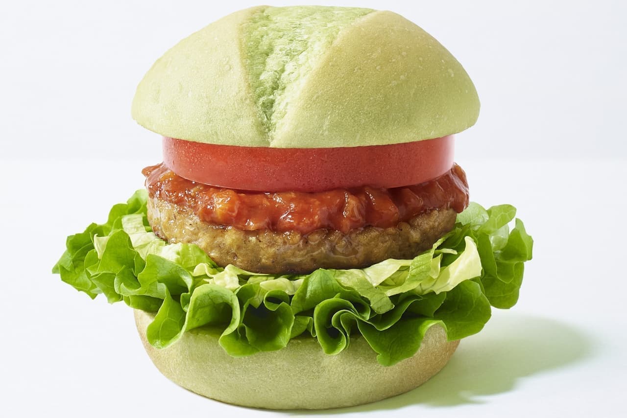 "Green burger" that does not use animal ingredients for Mos Burger