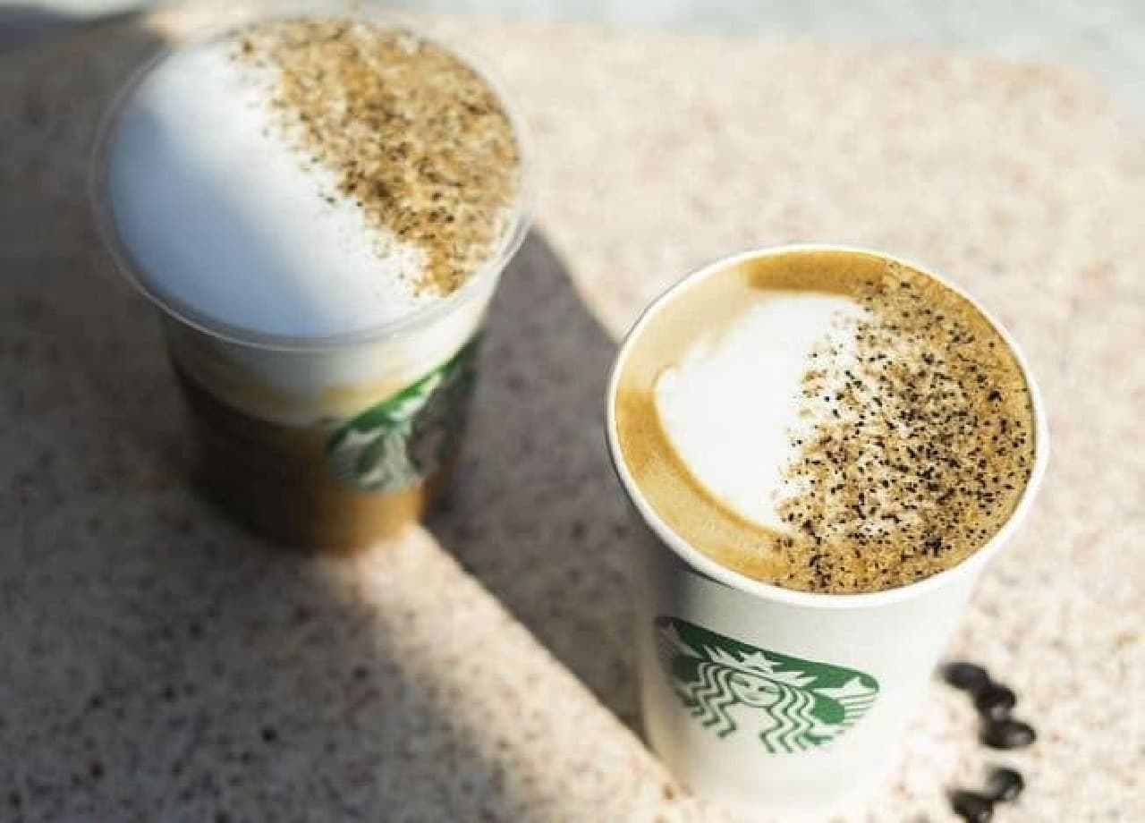 Starbucks Coffee "Double Shot Caramel Latte" and "Ice Mousse Caramel Latte"