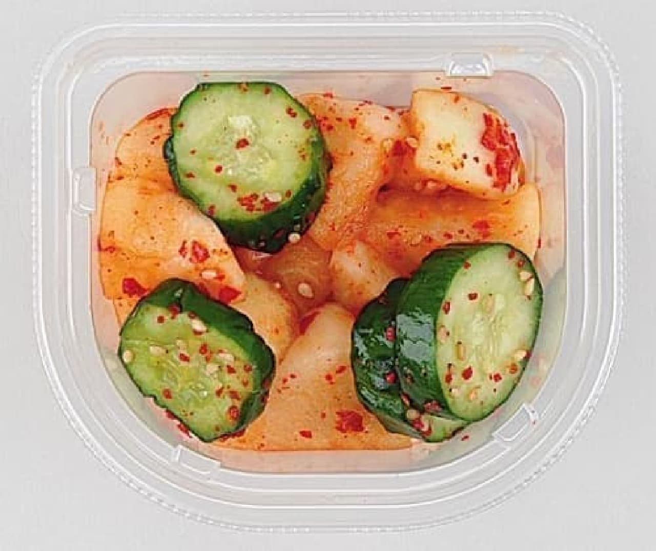 Lawson's "Cup Delicatessen Kimchi Cucumber"