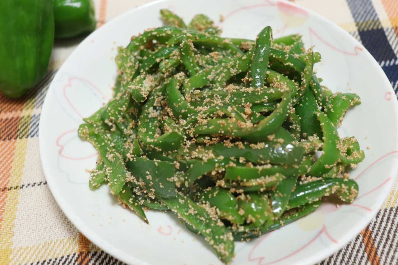 Recipe "stir-fried peppers with cod roe"