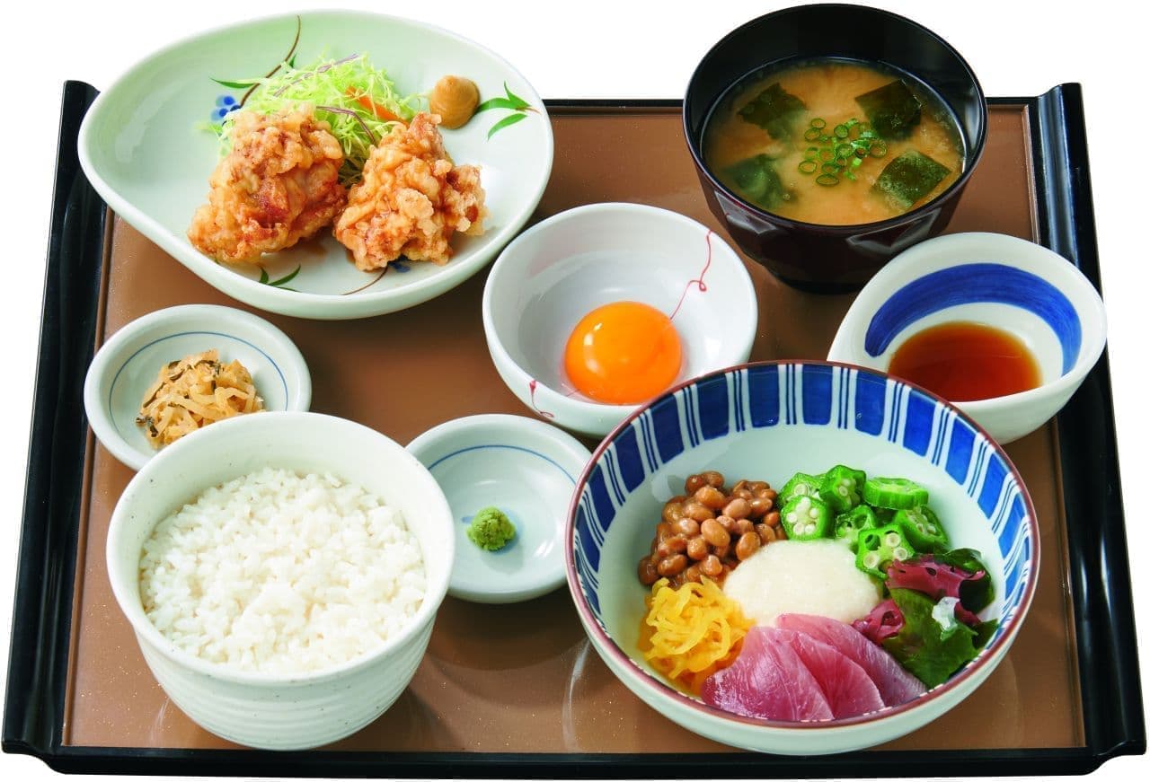 Yayoiken "Nebatoro Rice and Toriten Set Meal"