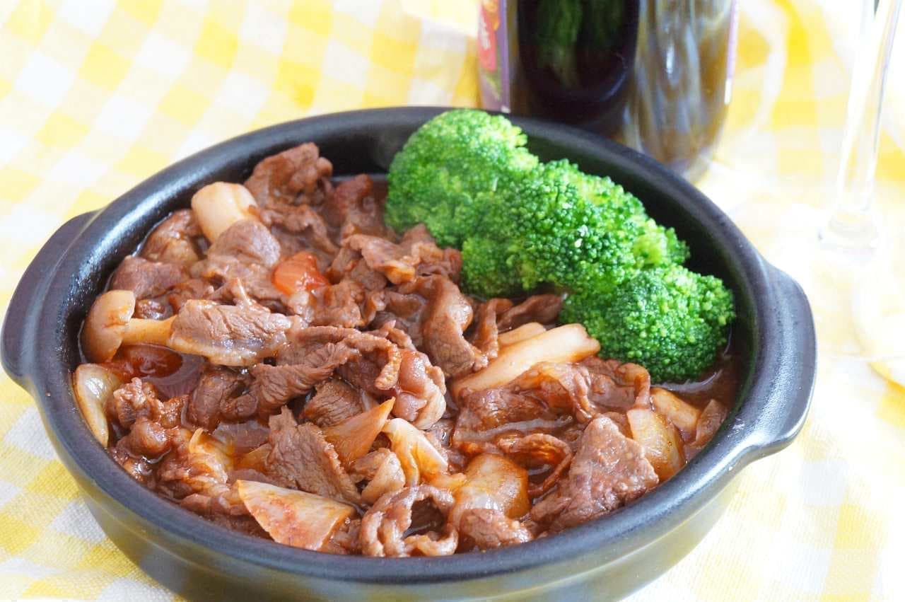 Beef stewed in red wine