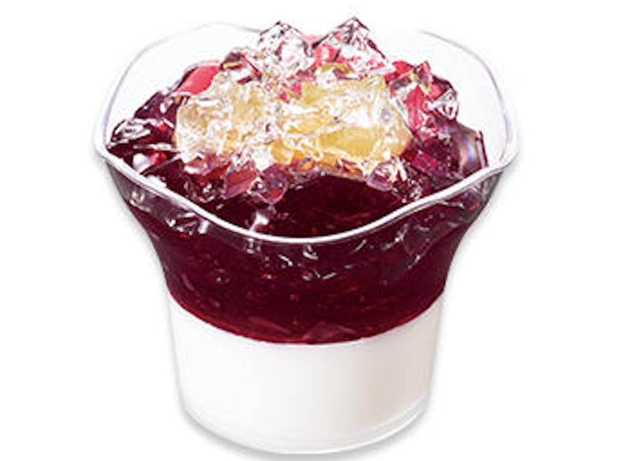 Fujiya "Sparkling Milky Pudding Jelly (grape)
