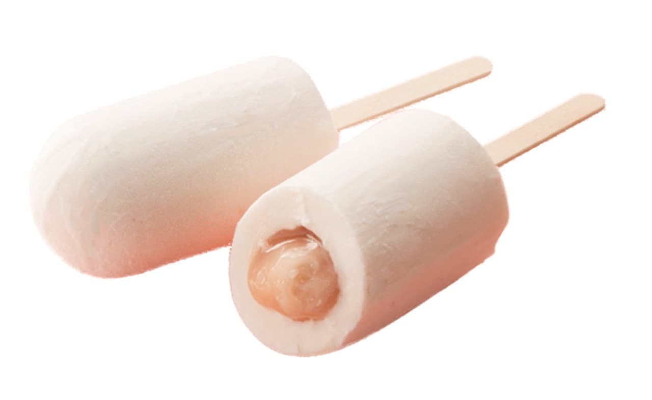 Chateraise "Japanese sweets ice milk bun white peach"