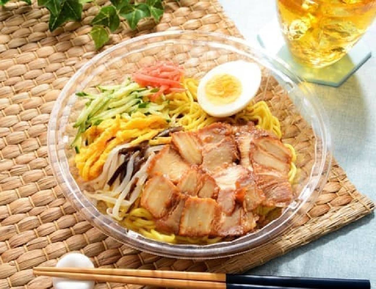 Lawson "Cold Chinese food with soy sauce (direct fire grilled char siu)"
