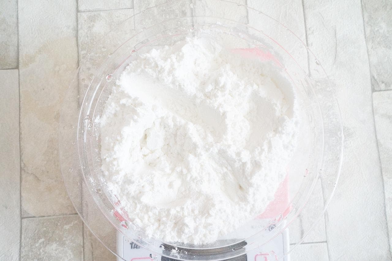 Rice flour milk tea muffin dough