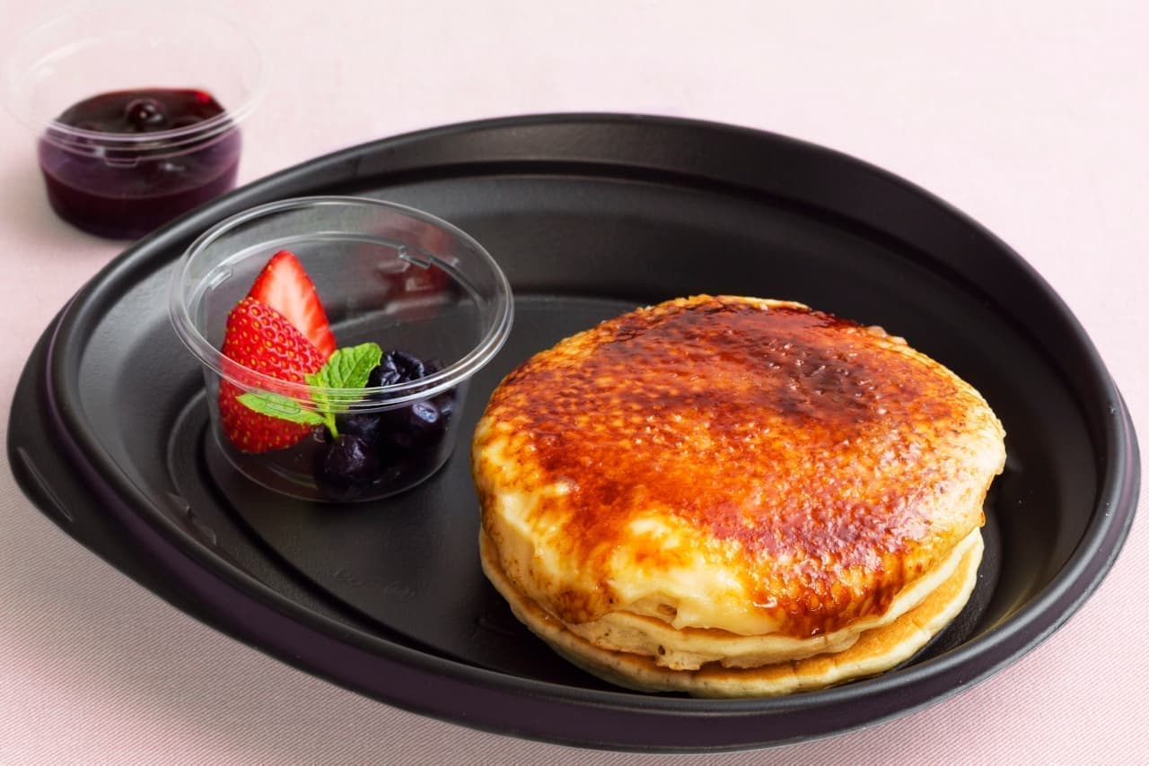 "Creme cheese brulee pancakes" for a limited time at Eggs'n Things