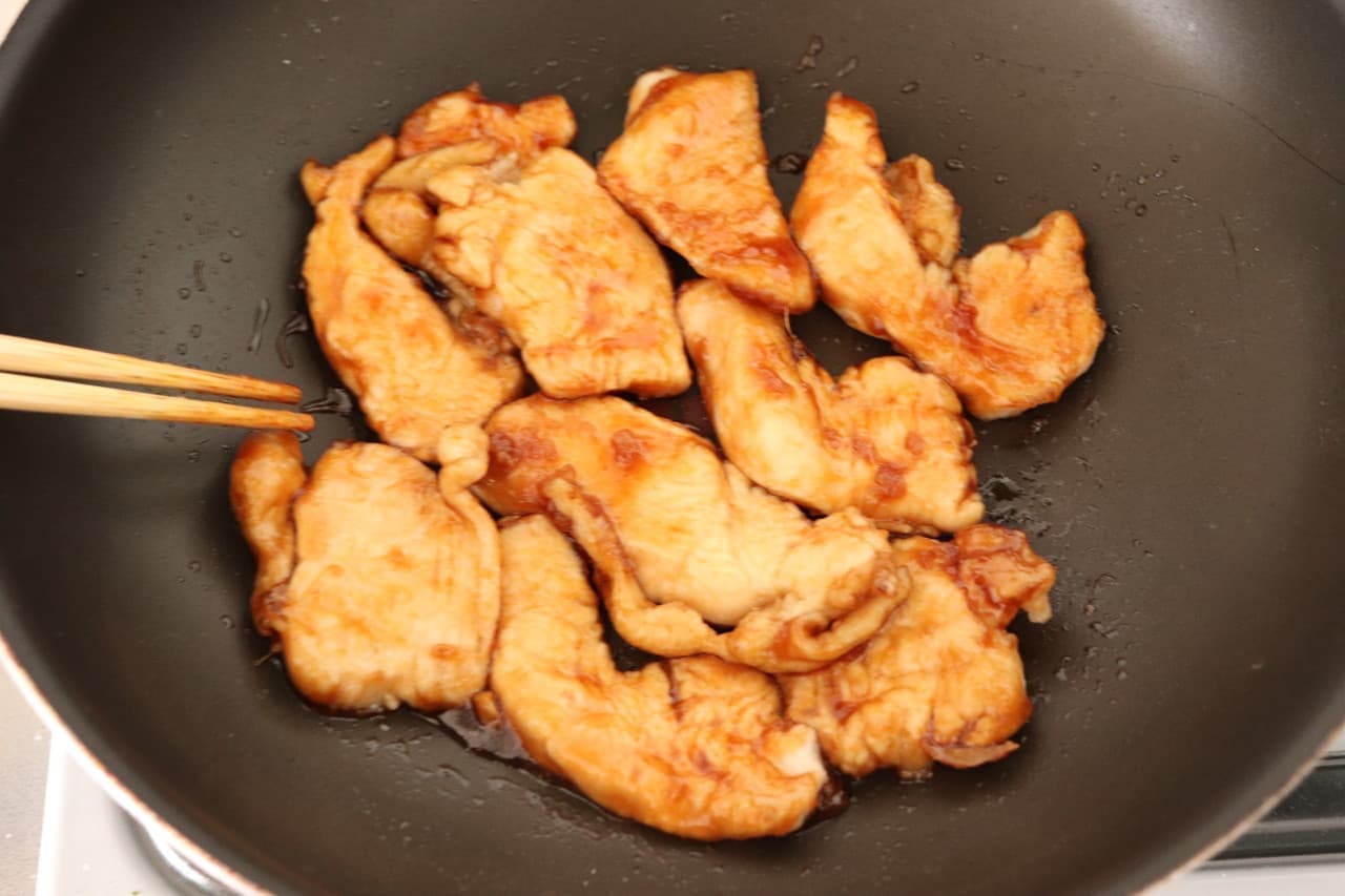 grilled chicken meat with ginger