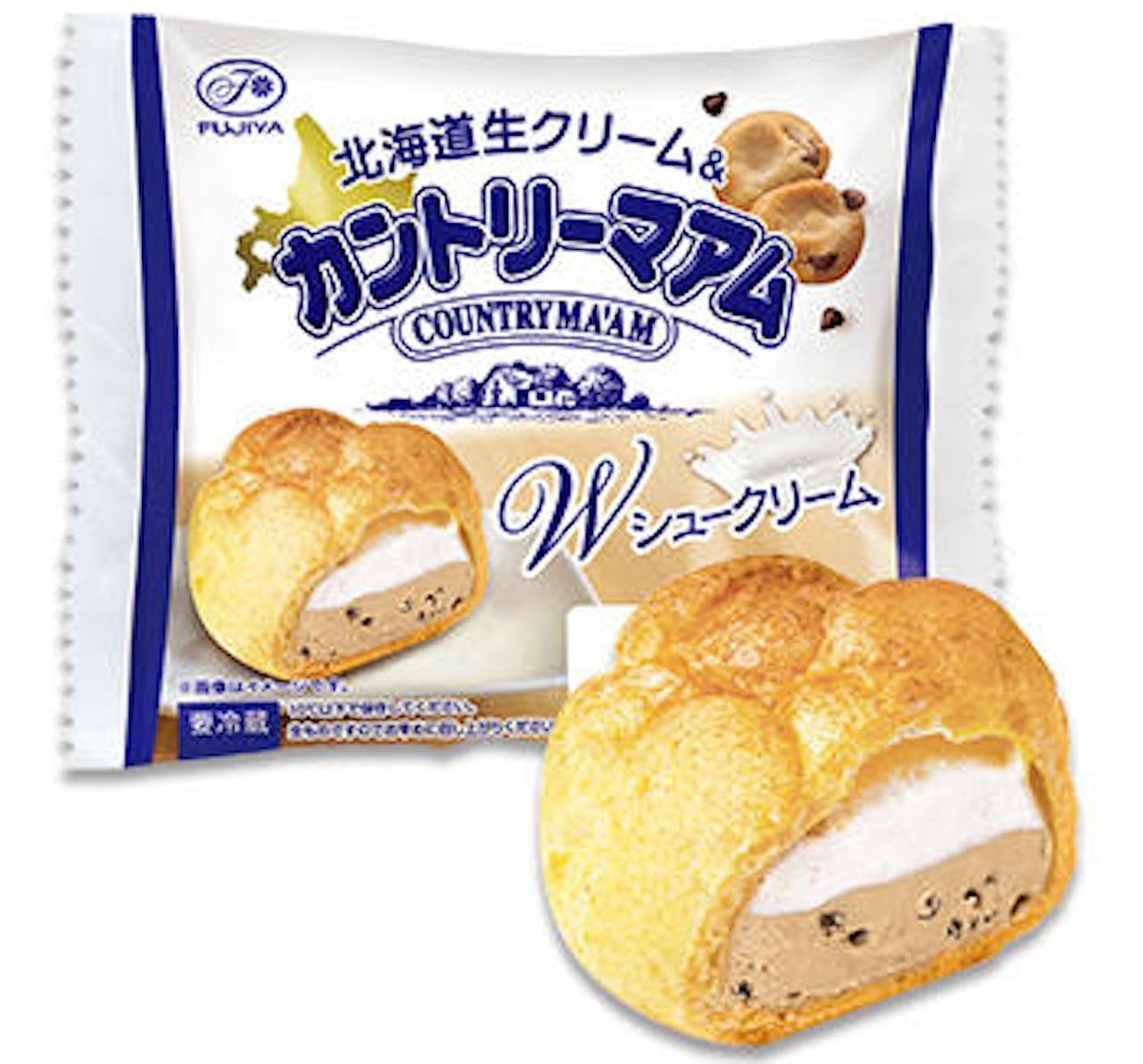 Fujiya "Double Choux (Hokkaido Fresh Cream & Country Ma'am)